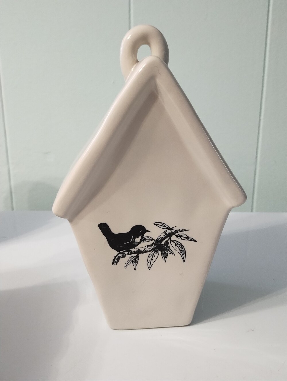 Rae Dunn Chirp Ceramic Birdhouse Decor - Picture 2 of 3